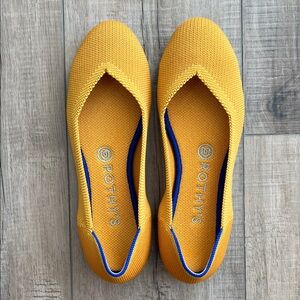 Rothy's Bright Marigold Yellow “The Flat” 1st Generation
